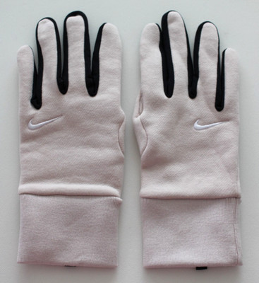 Nike Phoenix Fleece Gloves Women's Medium Silt/Black/White