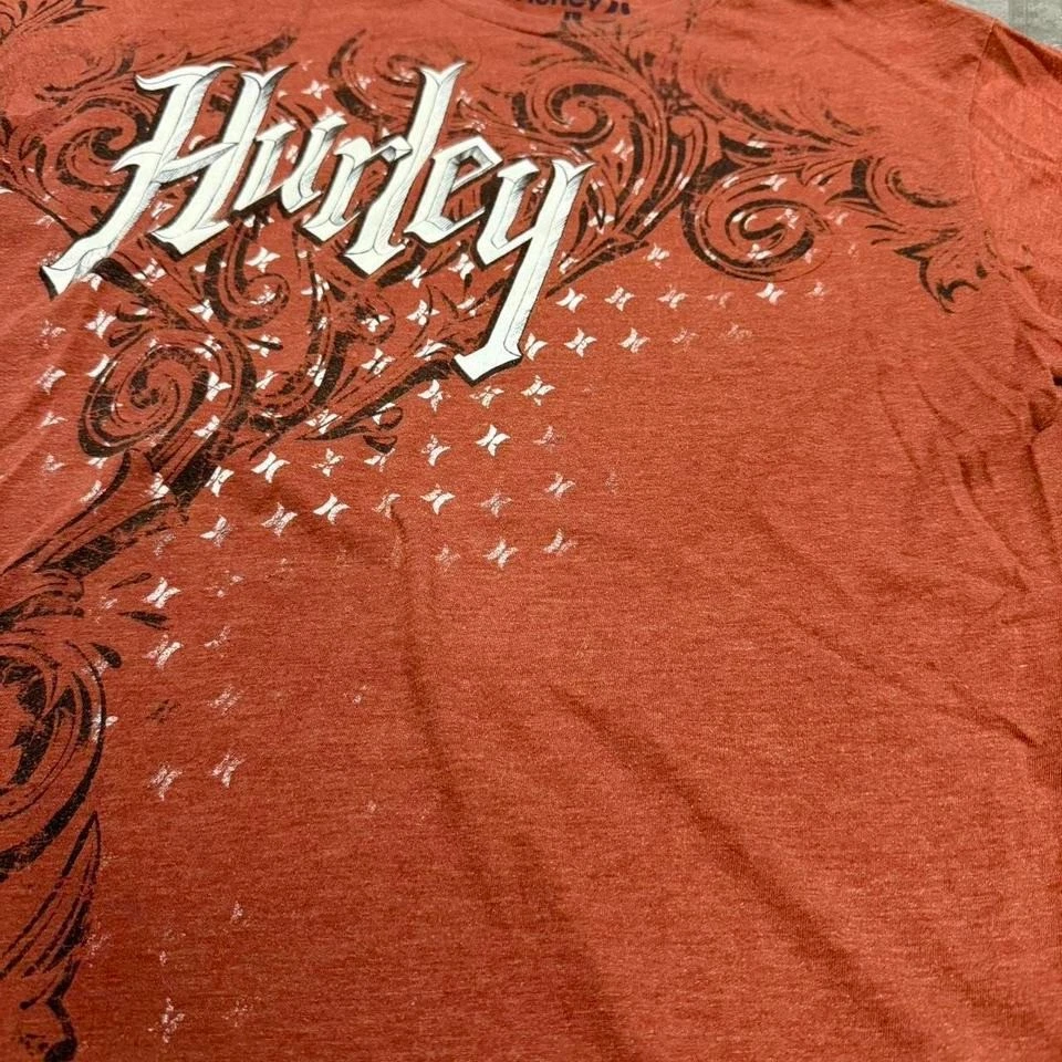 Camiseta grunge naranja Y2K Hurley talla L Foto 2 de 4