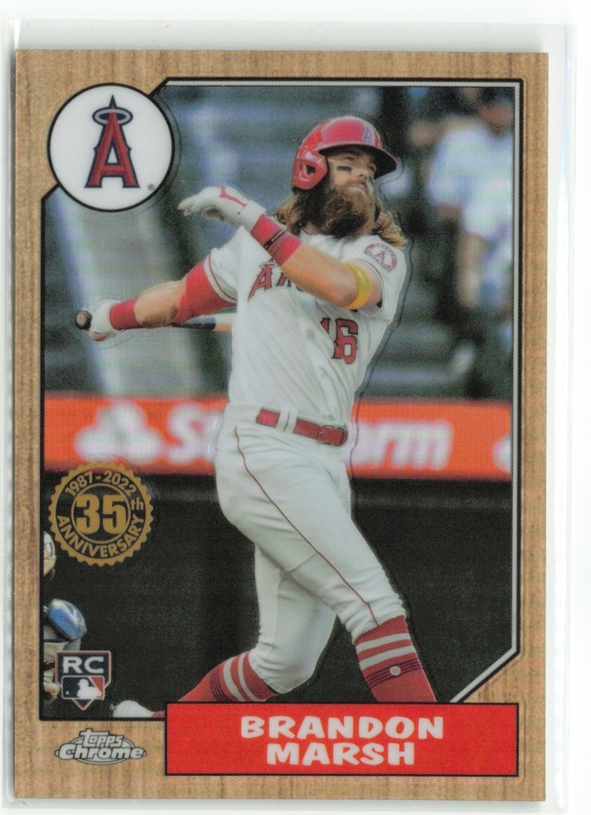 Brandon Marsh RC 2022 Topps Chrome Los Angeles Angels #133
