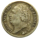 1824-A France Silver 1/2 Franc Coin