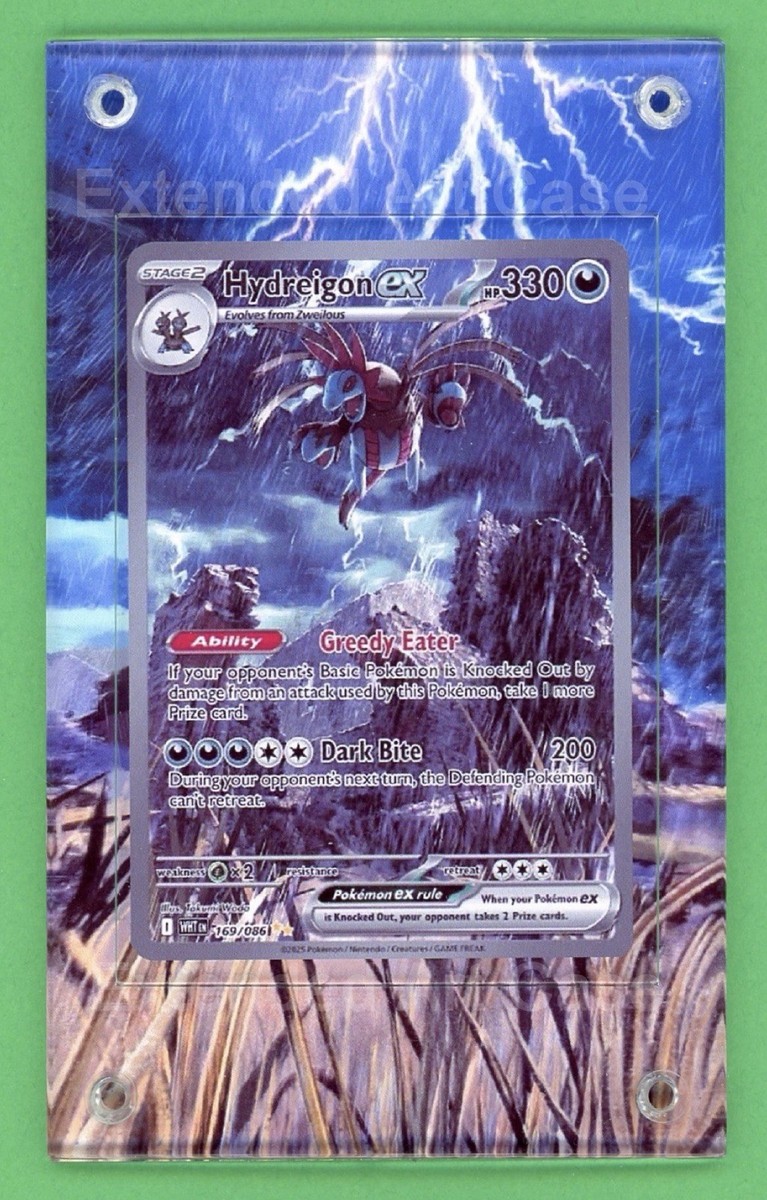 Hydreigon EX SIR 169/086 White Flare Pokemon Extended Art Case | eBay