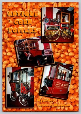 Wyandot Popcorn Museum Antique Corn Poppers Vintage Postcard
