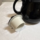Hall Black Glossy Teapot w/ Gold Trim, Lid, 2 Cup, USA, #462 — photo 4
