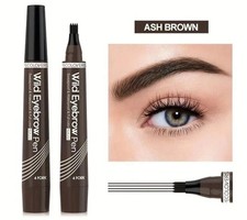 4 Tip Waterproof Eyebrow Pen Microblading Liquid Brow Pencil 5 Colors