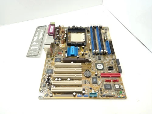 ASUS A8V REV 2.00 Socket 939 DDR SDRAM Retro Motherboard With I/O Shield
