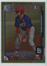 2015 Bowman Chrome Prospects Green Refractor 71/99 Edmundo Sosa #BCP95 17ac