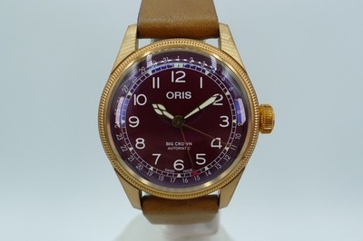 ORIS BIG CROWN POINTER DATE BRONZE BORDEAUX DIAL 50M 40MM AUTOMATIC SWISS