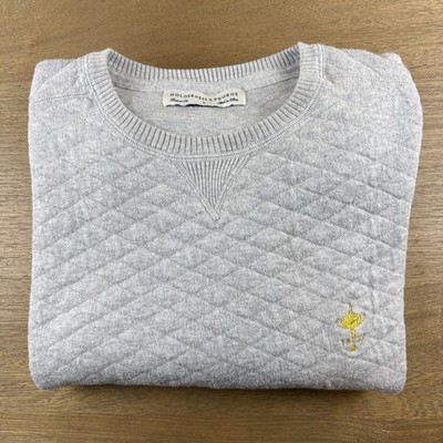 Holderness & Bourne x The Ryder Cup  The Ward  Sweater Mens L Quilted Crewneck