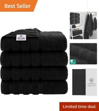 OEKO-TEX Certified Luxury Turkish Bath Towels - 600 GSM Super Soft 4-Piece Set