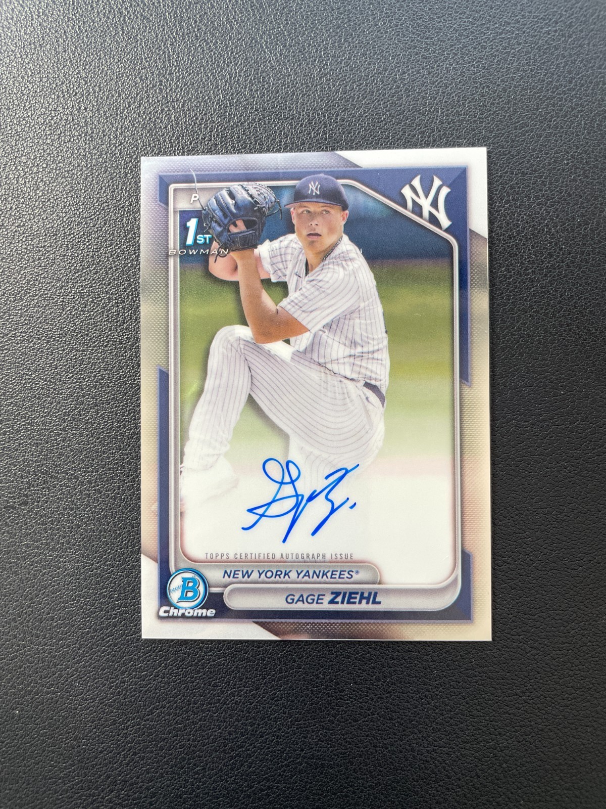 2024 Bowman Draft #CPA-GZ Gage Ziehl 1st Prospect Chrome Auto BJWAS