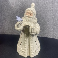 Lenox Seasons Glow Santa Lighted Sculpture Lights Up Works Great  