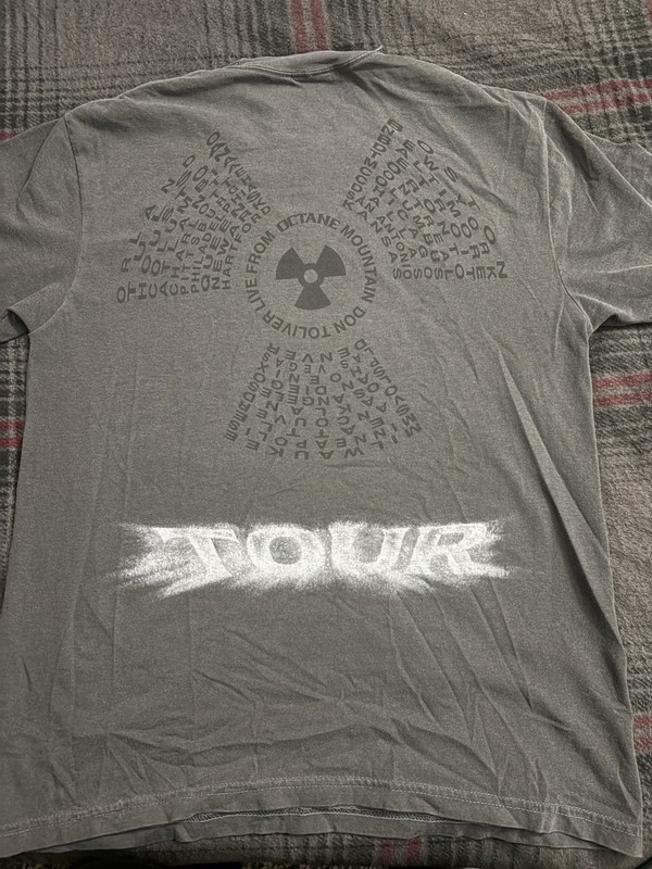 Don Toliver Octane Men's Gray Skeleton Motorcycle Graphic Short Sleeve T-Shirt M