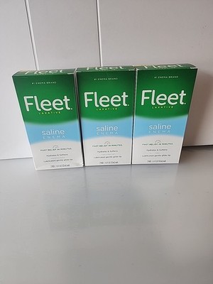 Fleet Saline Enema Laxative   6 Pack, Fast Relief in Minutes, Hydrates & Softens