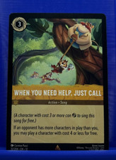 Disney Lorcana Wilds Unknown When You Need Help Just Call Rare 32 Rare Nonfoil