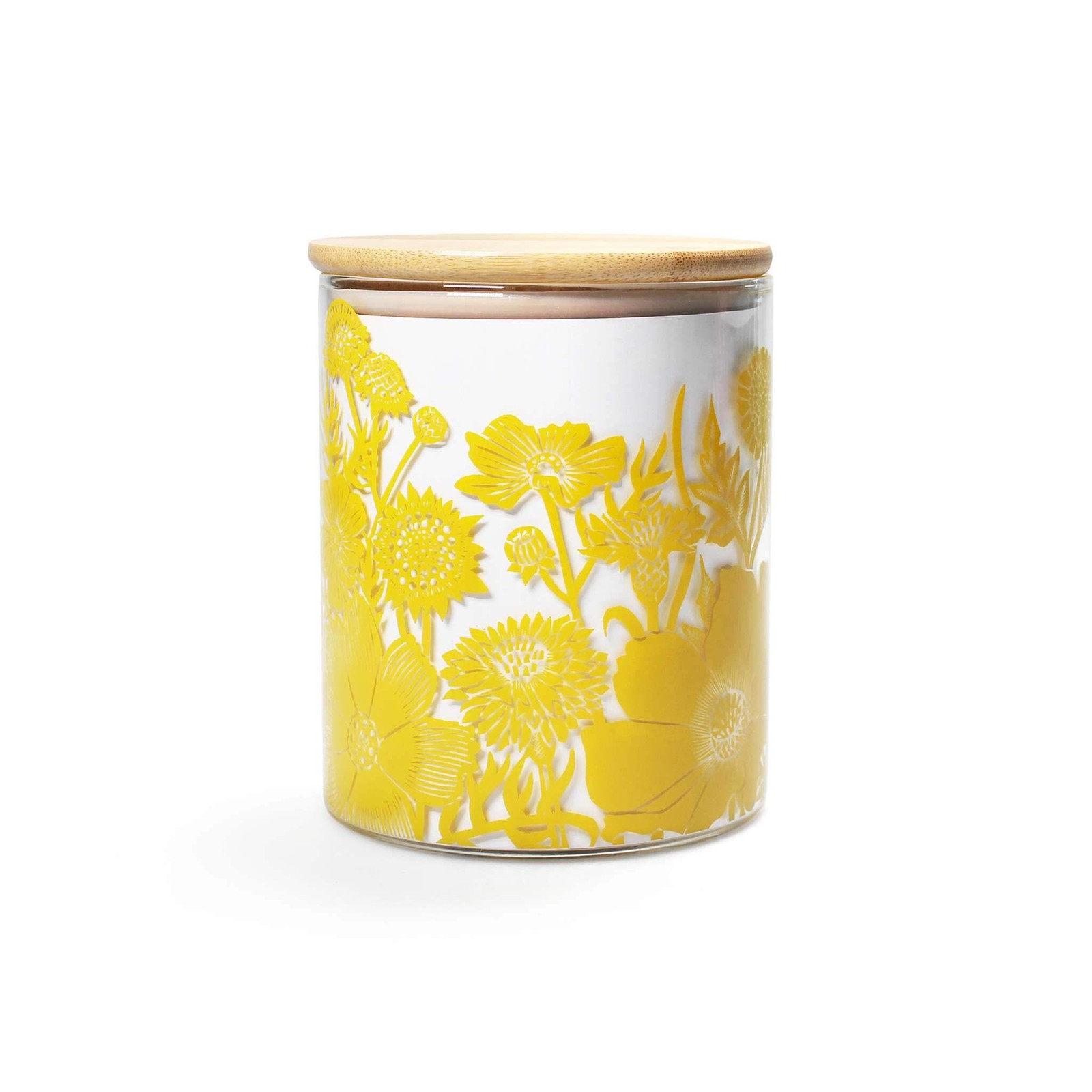 NEW Storage Jar Glass (750ml) - Kate Heiss (Mustard)
