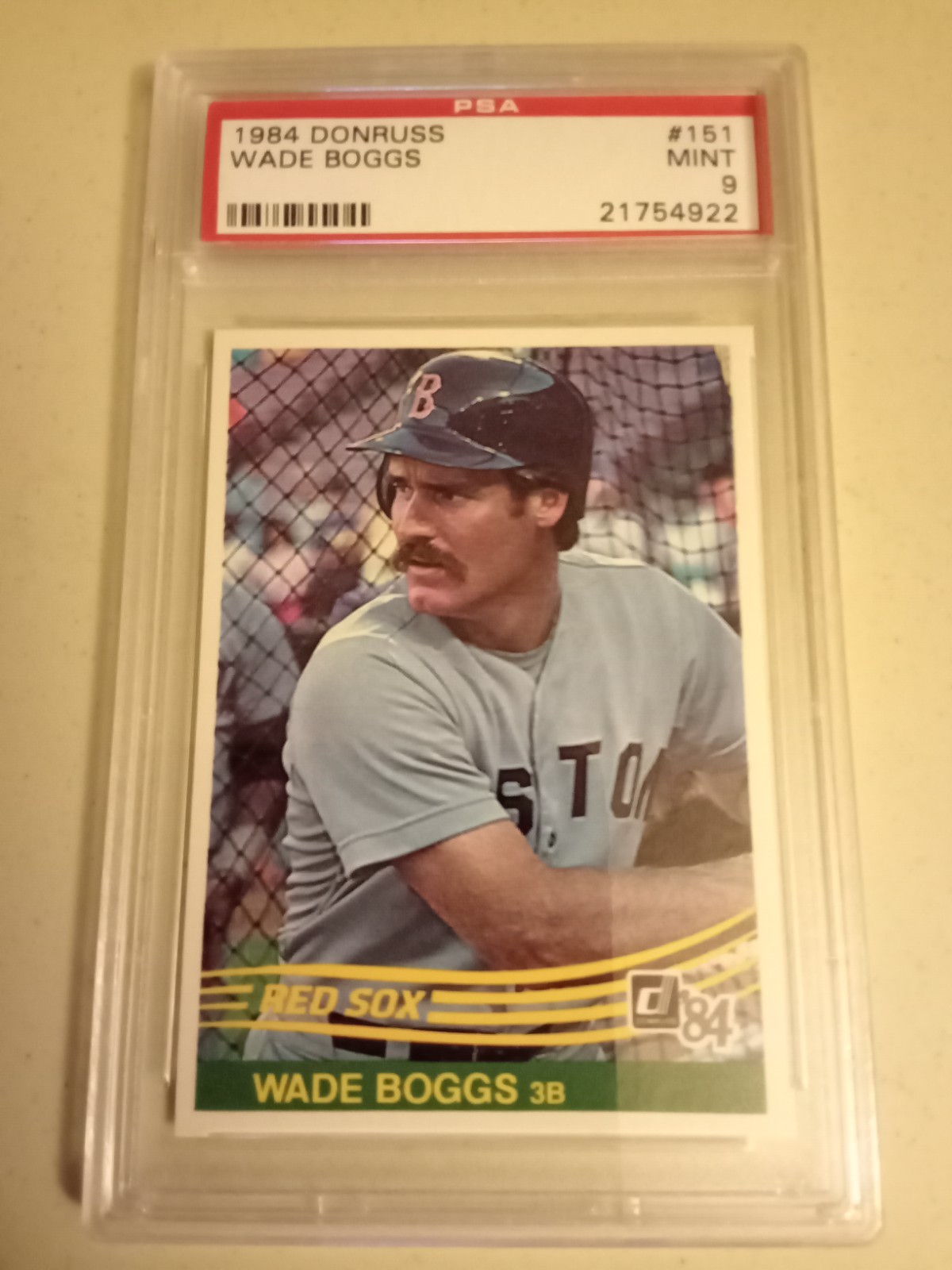 1984 Donruss Wade Boggs #151 Graded PSA 9 Mint Baseball Card