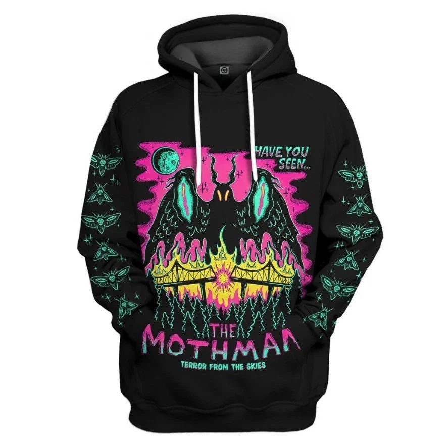 3D Mothman Custom Hoodie