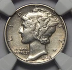 1942/41 NGC XF45 MERCURY SILVER DIME