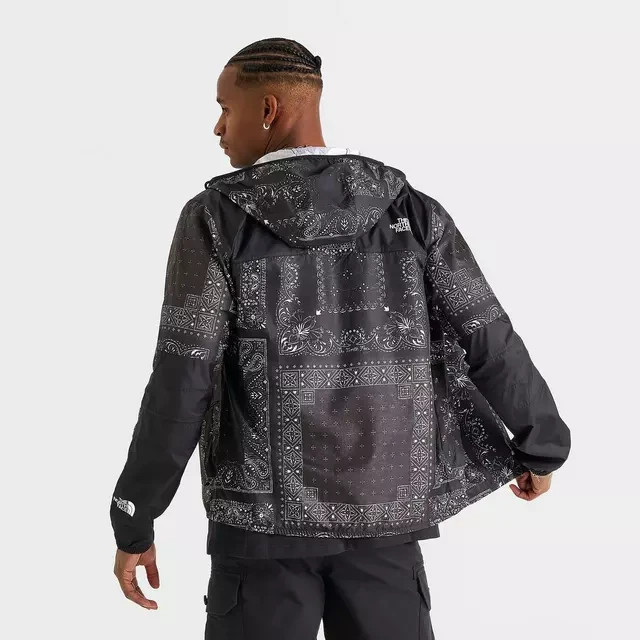 NWT Men's The North Face Printed Mountain Jacket -Black Paisley