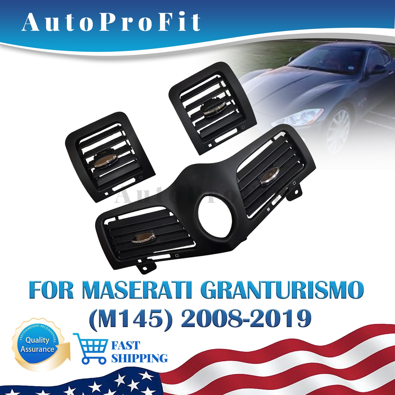 NEW Dashboard A/C Air Vent Panel Grille Fits 2008-2019 Maserati GranTurismo M145