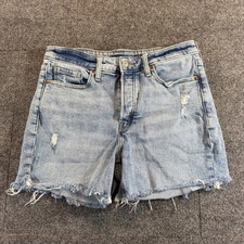 Old Navy OG Straight High Rise Denim Shorts 10 Boho Festival Americana Western