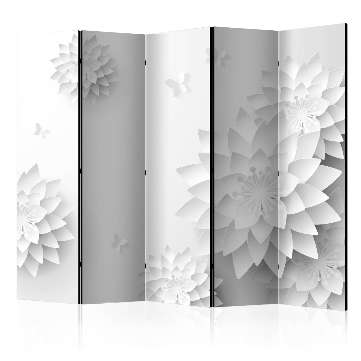 Paravent 5 volets en bois et toile de qualité Premium 172cm