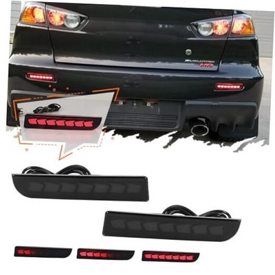 3 in 1 For 2008-2017 Mitsubishi Lancer/Evolution X ，2011 Smoked Lens Led Lights