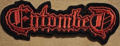 Entombed embroidered Iron on patch