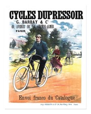 Vintage Fahrrad Wandkunst Klassische Fahrradwerbung Landschaftsfahrt W