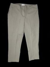 Chicos So Slimming Medium Taupe Capris Cropped Pants 2 M 12/14
