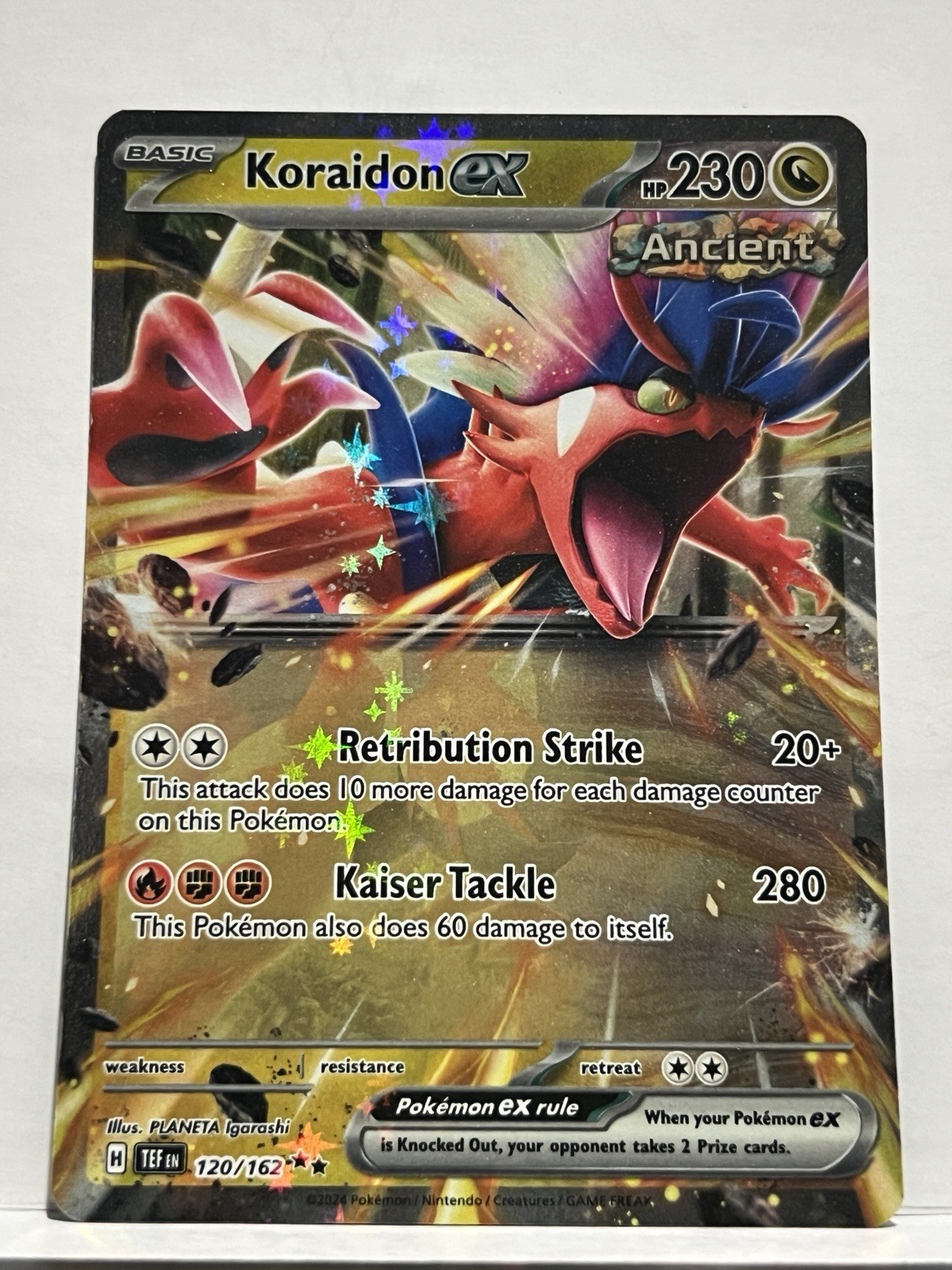 Koraidon EX 120/162 SV05: Temporal Forces Holo NM Pokemon TCG