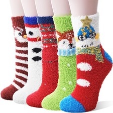 Women Fuzzy Socks Teen Girls Slipper Cozy Winter Fluffy Comfy Warm Cabin Home