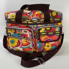 Tokidoki for LeSportsac collaboration, colorful flower Boston bag with shoul CB