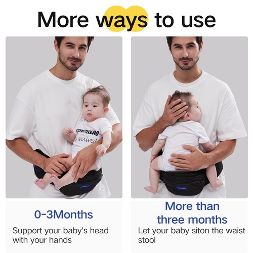 Baby Hip Carrier, Hip Seat Baby Carrier with Advanced Adjustable Waistband & Var - Picture 6 of 9