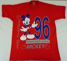 Vintage 1996 Jerry Leigh Mickey Mouse shirt OSFA Walt Disney athletic dept. 