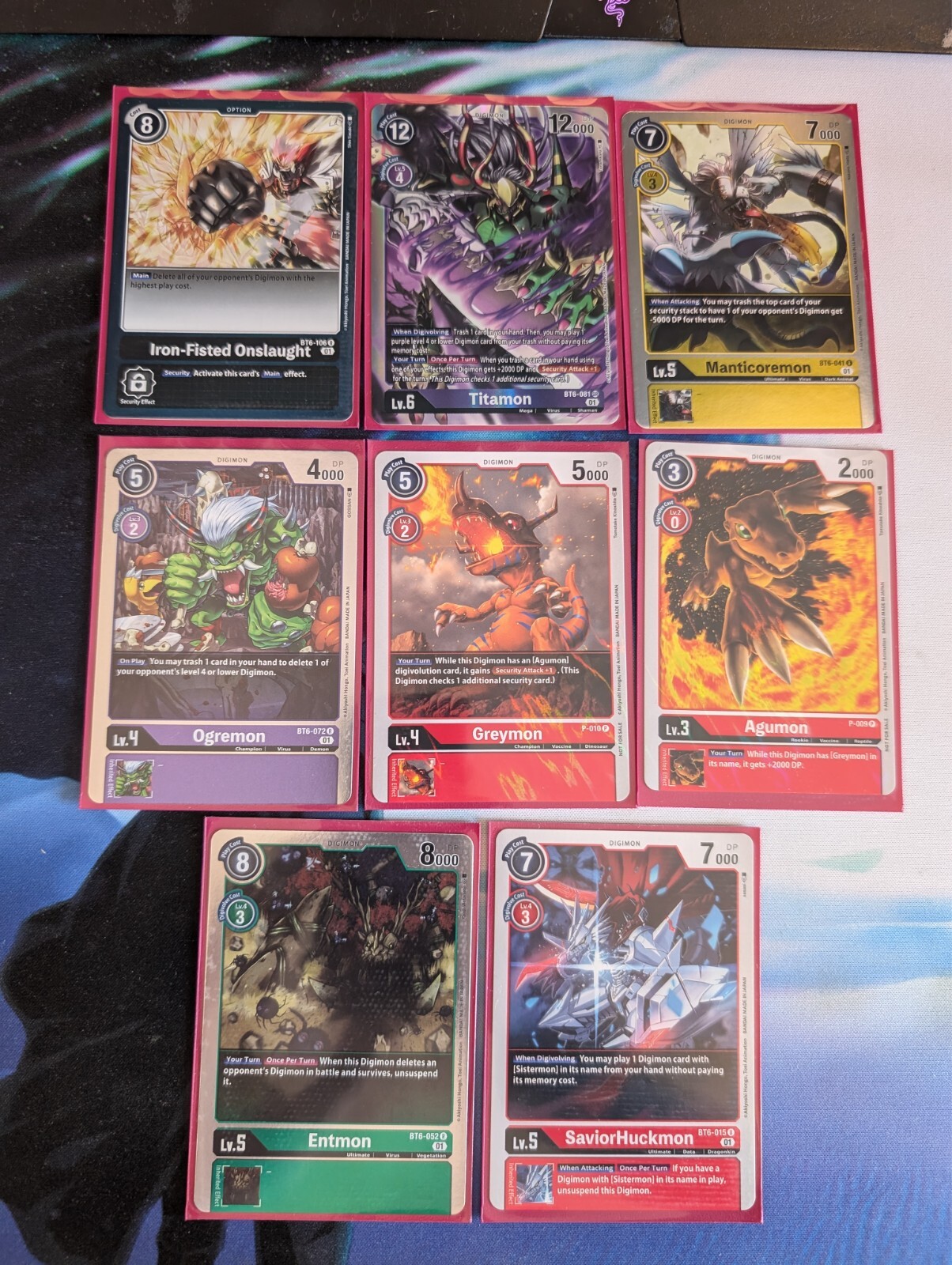 Digimon Card Bundle 8 Cards Ft P-010 Greymon P-009 Agumon Promo Mint P NM TCG