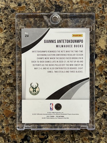 Giannis Antetokounmpo 2021 Panini The National Diskettes #d 25/25 Super Rare SSP - Picture 2 of 11