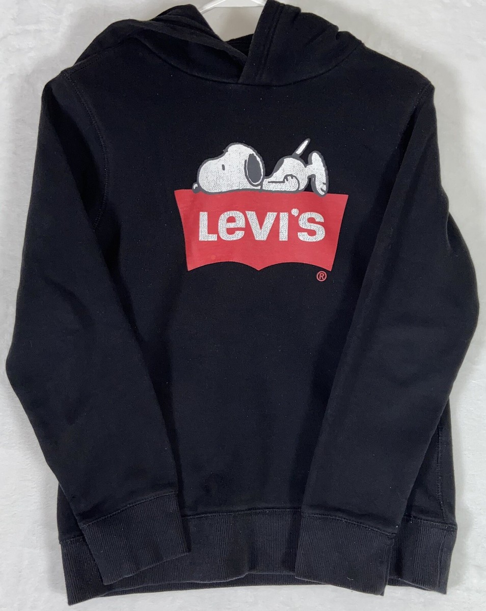 Levis Sweatshirt Snoopy Levi's Boys Medium M Black Snoopy