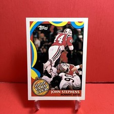 1989 Topps 1000 Yard Club John Stephens #9 Rookie RC EX