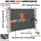 3 Row Aluminum Radiator For 2005-2013 2006 Chevy Corvette C6 V8 6.0L 6.2L 7.0L