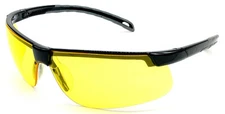 Shooter's Edge Echo Z87.1 Safety Shooting Glasses Contrast Yellow lens Black frm