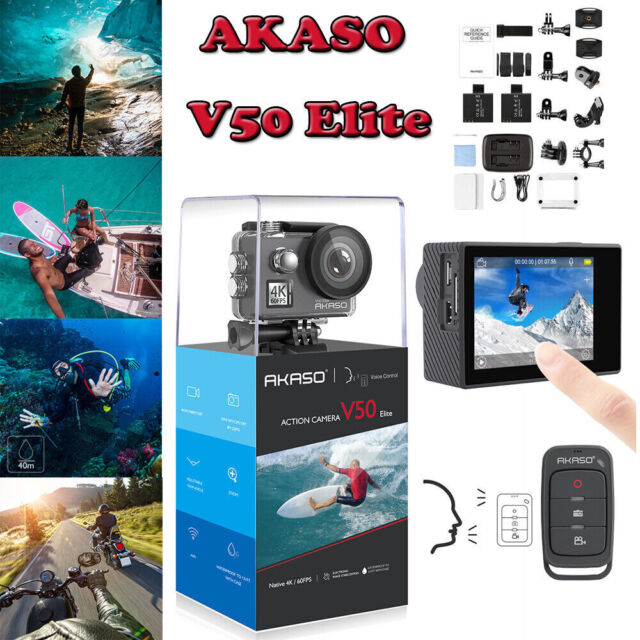 AKASO V50 Elite 4K/60fps Touch Screen WiFi Action Kamera Touchscreen Unterwasser