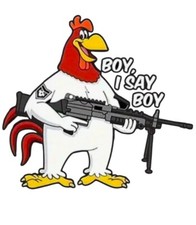 Foghorn Leghorn Boy I Say Boy Large 6 Inch Vinyl Sticker Decal Nra