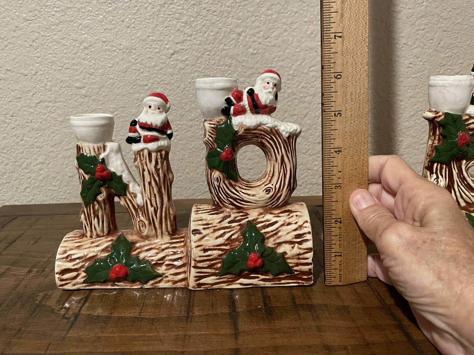 Vintage Christmas Ceramic NOEL Candle Holder Hobbyist Piece eBay
