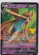 Pokémon 25E Anniversaire Célébrations N° 16/25 Zacian V Anglais