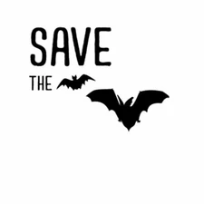 SAVE THE BATS Animals Car Laptop Wall Sticker Decal