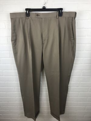 Louis Raphael Men s Pleated Cuffed Bottom Dress Pants Slacks 42/30 EUC P1