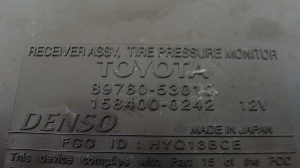 Receptor monitor de presión de neumáticos Lexus IS250 IS350 2006 2007 2008 89760-53010 Foto 4 de 4
