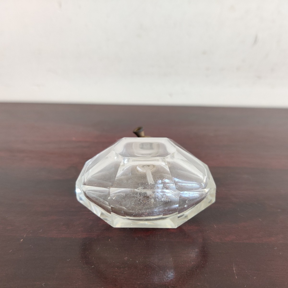 1930s Vintage Clear Glass Atomizer Vanity Perfume Bottle