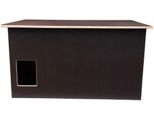 Schleiereulen Nistkasten Schleiereule Kasten Nest Uhu Eule massiv Siebfilmplatte